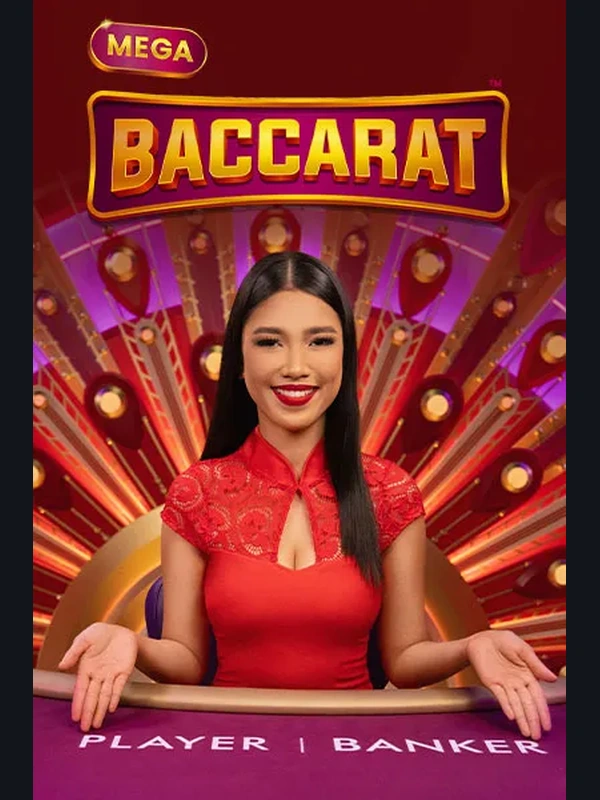 Mega Baccarat live game at Stellarspins Casino