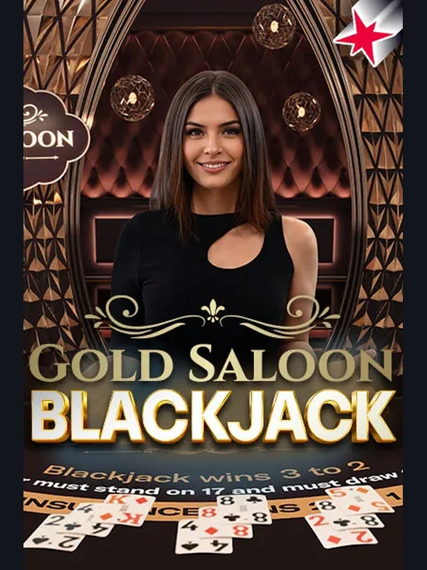Gold Saloon Blackjack live game at Stellarspins Casino