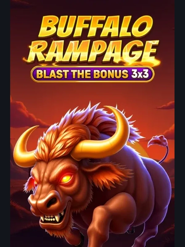 Buffalo Rampage Blast the Bonus 3x3 slot at Stellarspins Casino